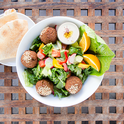 Sesam Falafel Salat (vegan)