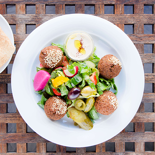 Sesam Falafel Teller (vegan)