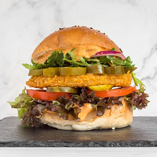 Spicy Crunchy Chick'n Menü (scharf)
