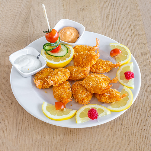 Frittierte Scampis (11 Stück)