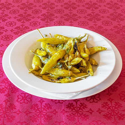 Gegrillte Peperoni (scharf)