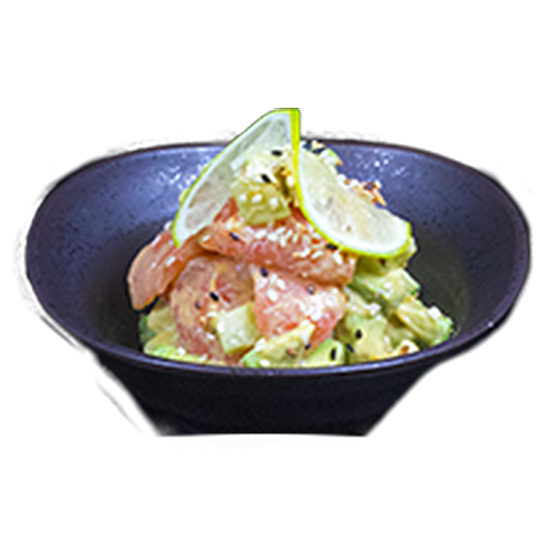 Marinated Salmon Avocado Salad