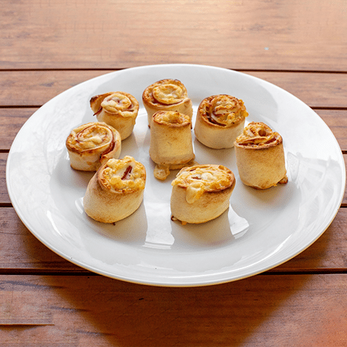 Pizza Roll with Cheese and Salami
