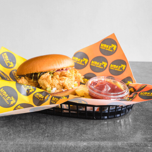 Crispy burger menu (kids)