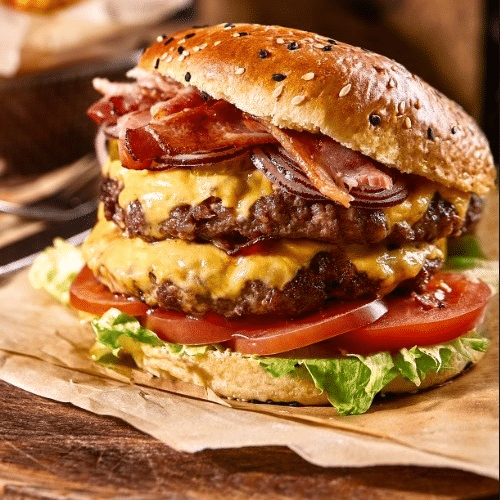 Dobbelt Bacon Cheese Burger