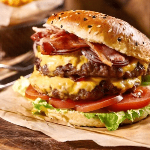 Dobbelt Bacon Cheese Burger