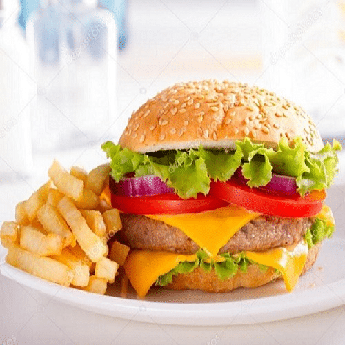 Dobbelt bacon cheese menu