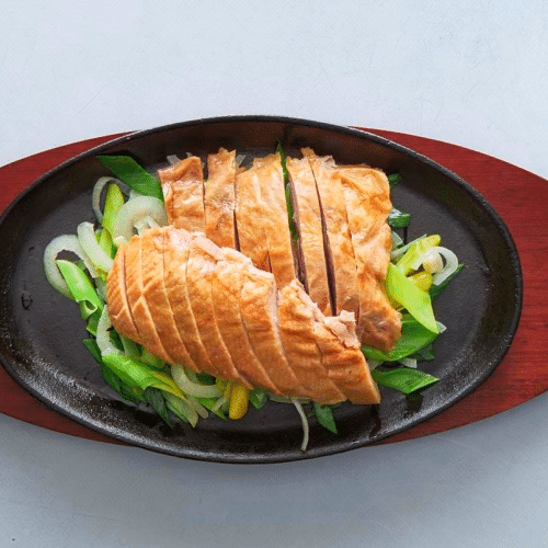 Andesteg med husets specielle sauce