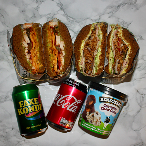 Double Sandwich, Drinks & Dessert Combo