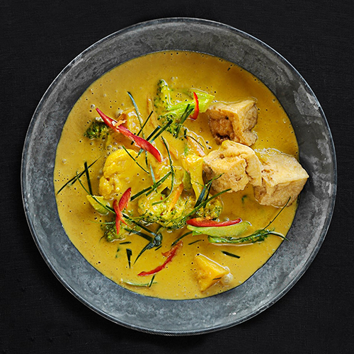 Yellow curry tofu