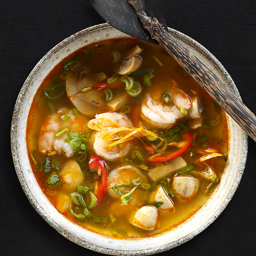 Tom yam prawn soup - Stor portion