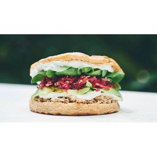 Peanutbutter avocado sandwich (V)