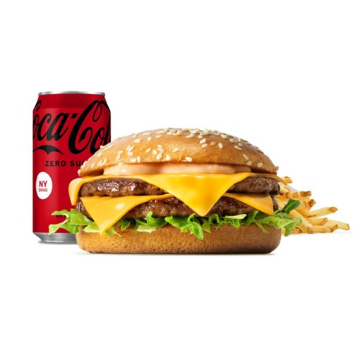 Dobbelt Cheeseburger menu