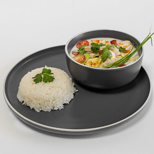 Klassisk thailandsk kokosmælk suppe - Tom kha