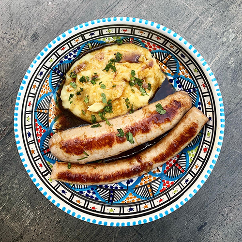 Saucisse purée comme à la maison