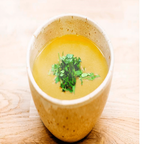 Soupe de lentilles corail au cumin
