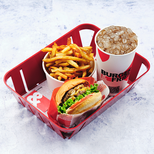 Double cheeseburger meal