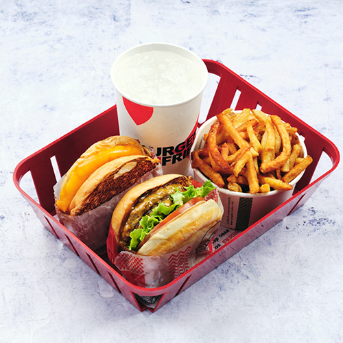 Double cheeseburger gold meal