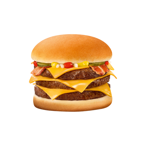 TRIPLE CHEESEBURGER BACON