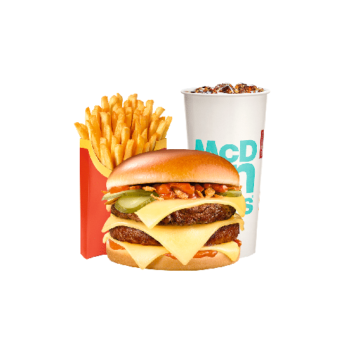 MENU TRIPLE CHEDDAR & DOUBLE BEEF