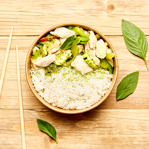 Chicken green curry