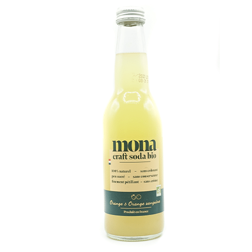 Limonade Mona orange et orange sanguine 33cl