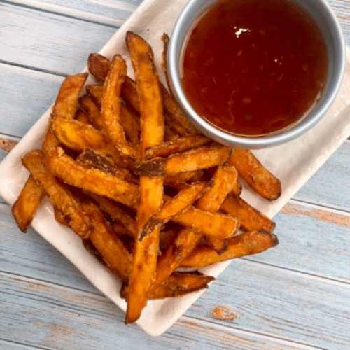 Satsumaimo (végan) et frites patate douce