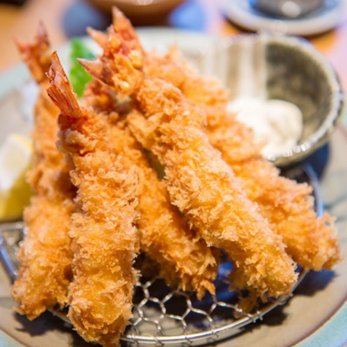 Crevettes tempura