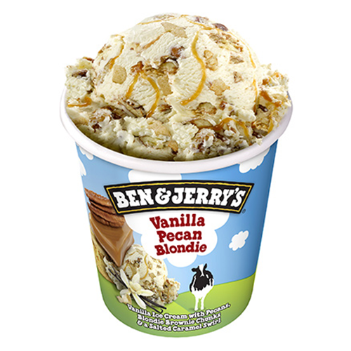 Ben & Jerry's vanilla pecan blondie tub