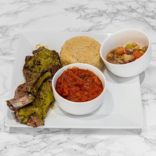 Braised lamb