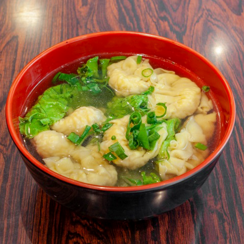 虾水饺 Soupe de raviolis aux crevettes