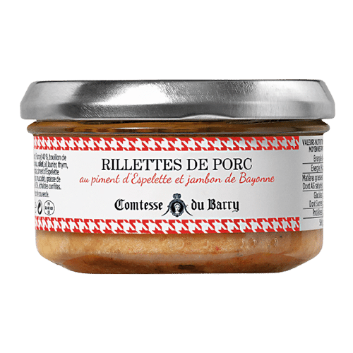 Rillettes de porc au piment Espelette et jambon de Bayonne