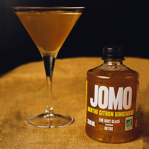Jomo organic iced tea mint lemon ginger 35cl