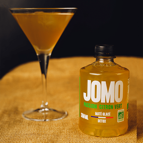 Jomo organic iced tea passion fruit lime 35cl