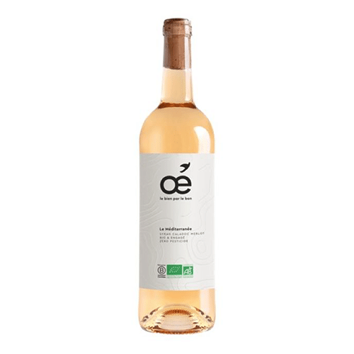 Vin rosé méditerranéen bio oé 75 cl