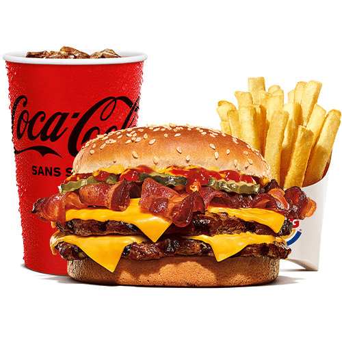 Menu Double Cheese Bacon XXL