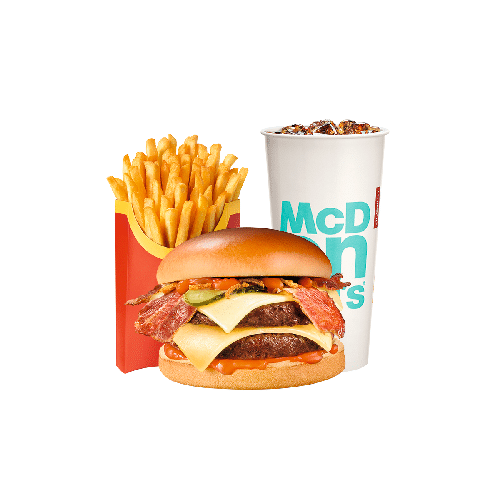MENU CHEDDAR & SMOKY BACON - 2 VIANDES