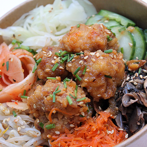 Bibimbap poulet ail
