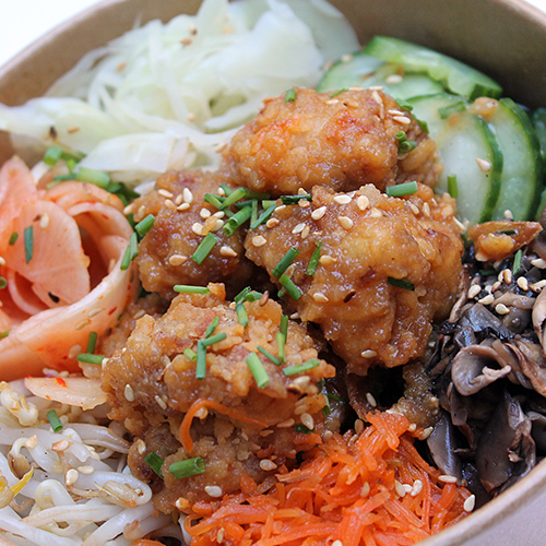 Bibimbap poulet miel