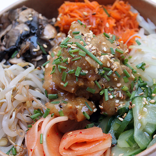 Bibimbap poulet moutarde