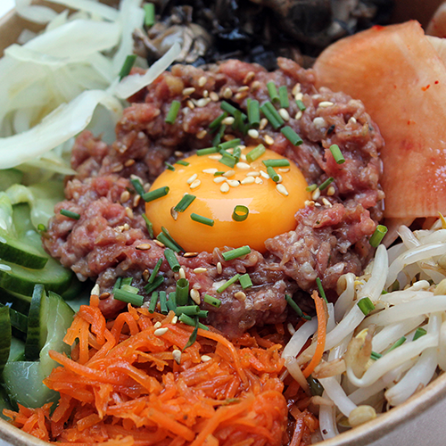 Bibimbap tartare boeuf