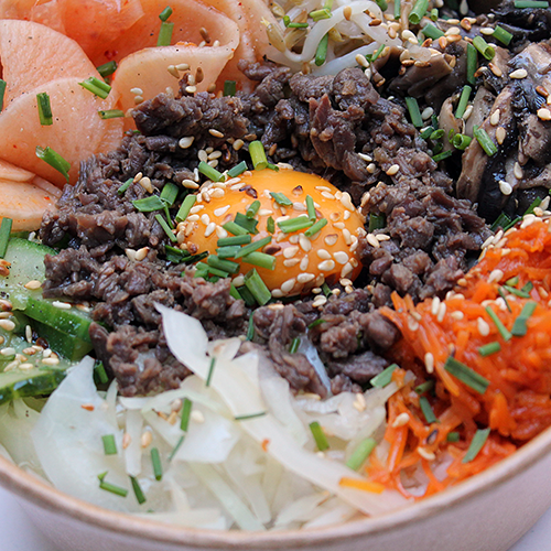Bibimbap viande