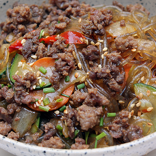 Japchae viande