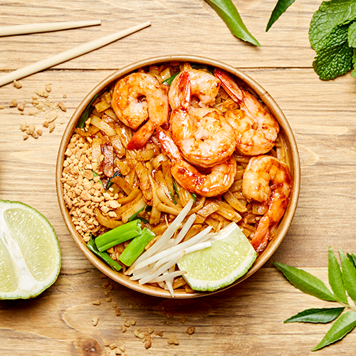 Shrimp pad thai