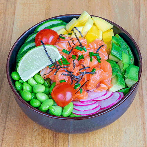 Poké bowl saumon