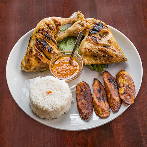 Poulet braisé