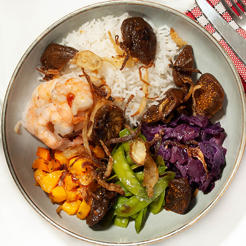 Poke bowl crevettes