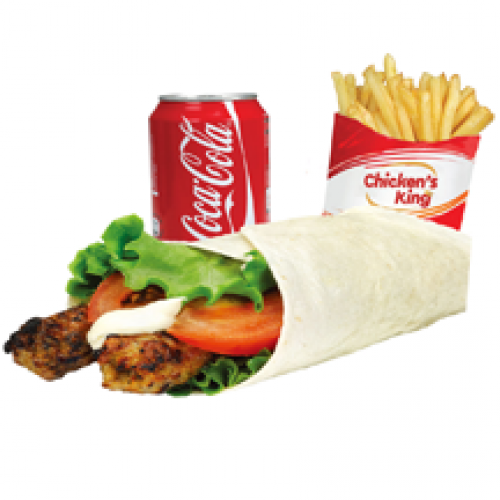Chicken seekh wrap meal