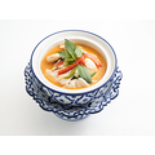 Émincé de poulet au curry rouge et lait de coco