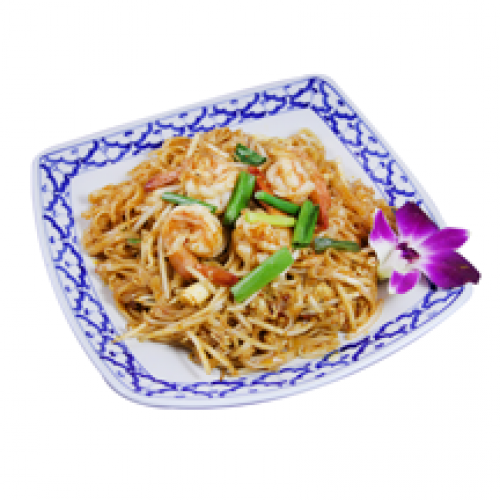 Pâtes de riz sautées à la sauce satay